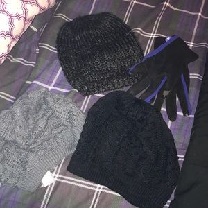 Hats and gloves ($5 each)